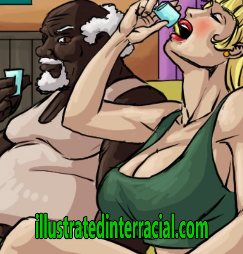 Whiskey mirror by Illustrated interracial